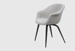 Gubi Bat Dining Chair, Wood Base - Fully Upholstered, 2018