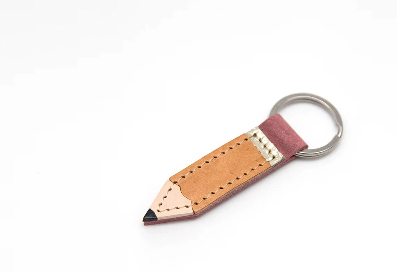 Pencil Leather Keyring