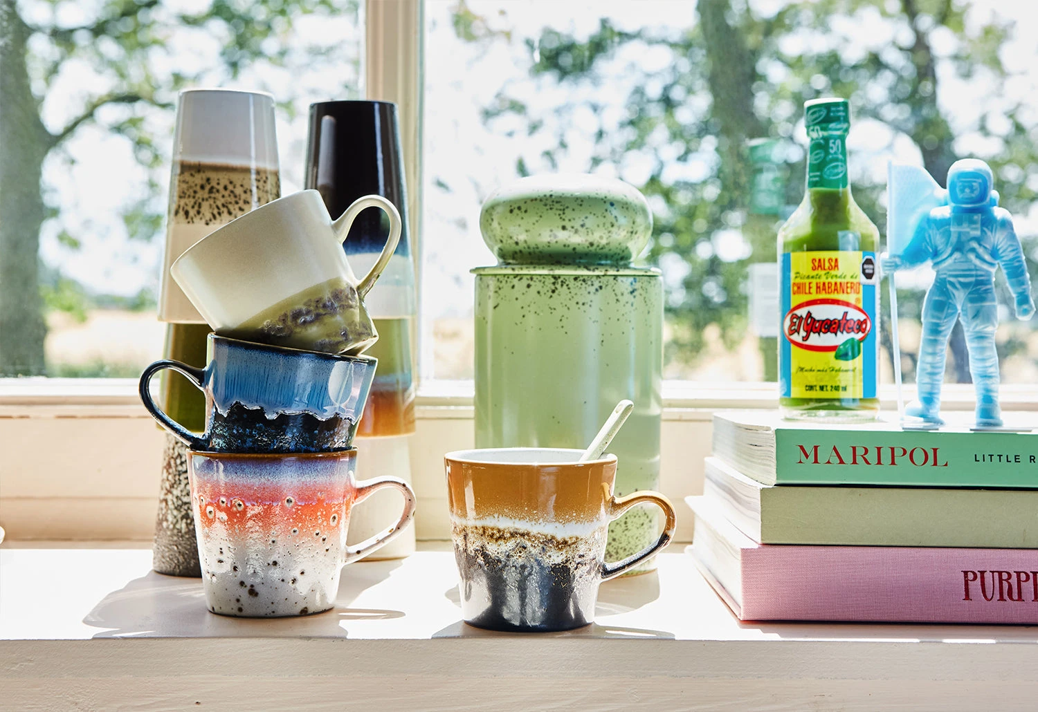 70s Americano Mug, Set Of 4, Pegasus - Image 2