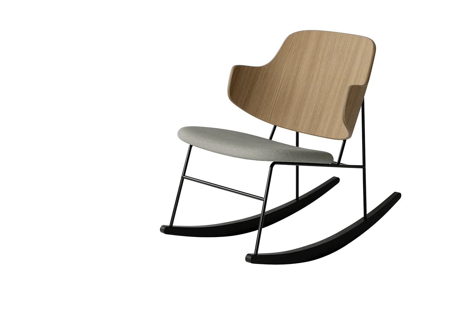 Menu Penguin Rocking Chair With Upholstered Seat, 1953 - Image 2