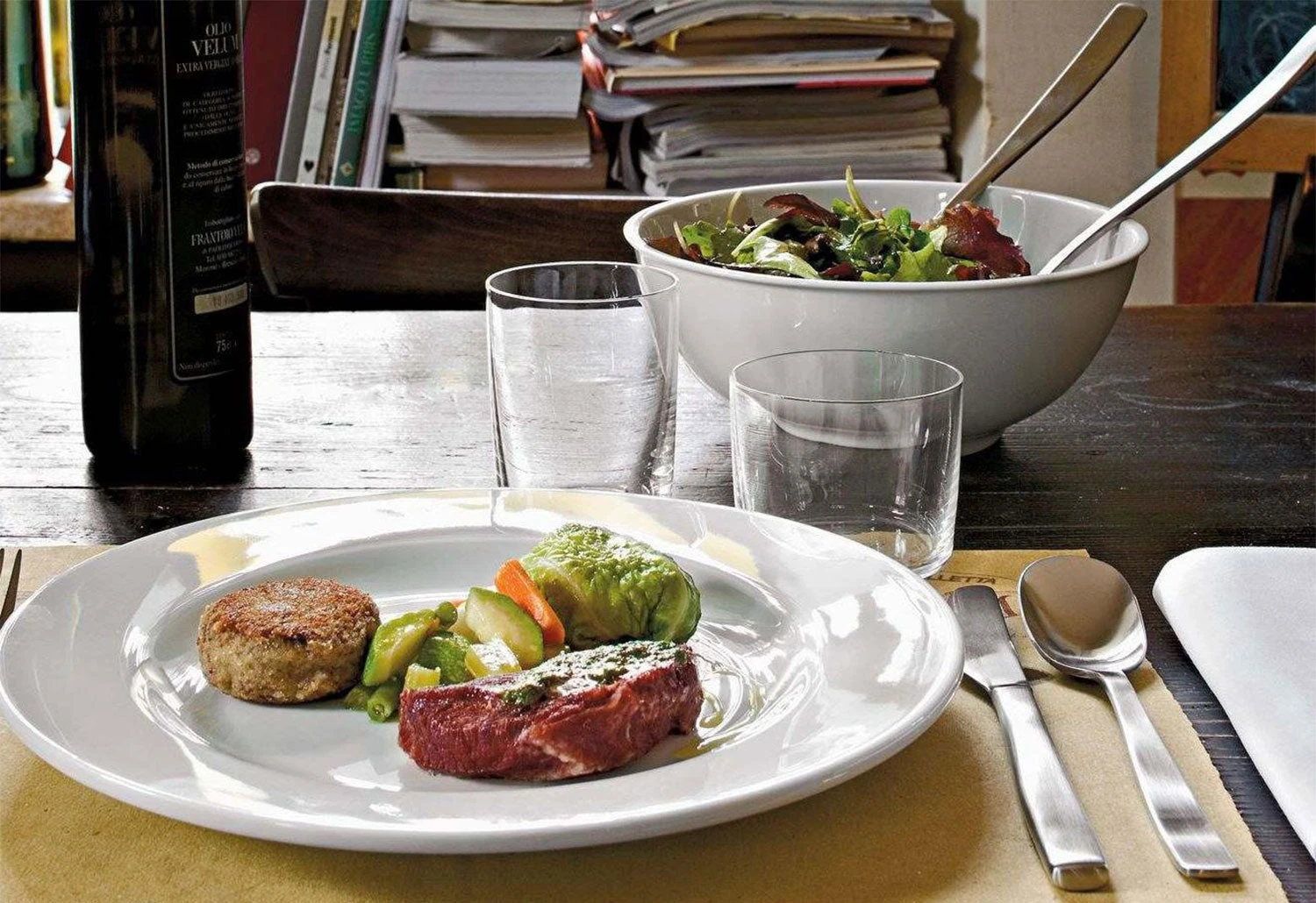 Alessi KnifeForkSpoon Salad Set - Image 4